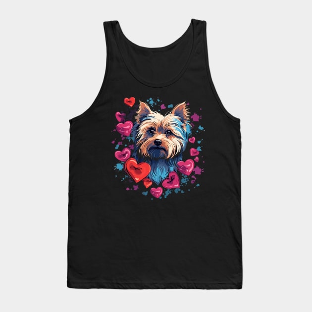 Yorkshire Terrier Valentine Day Tank Top by JH Mart